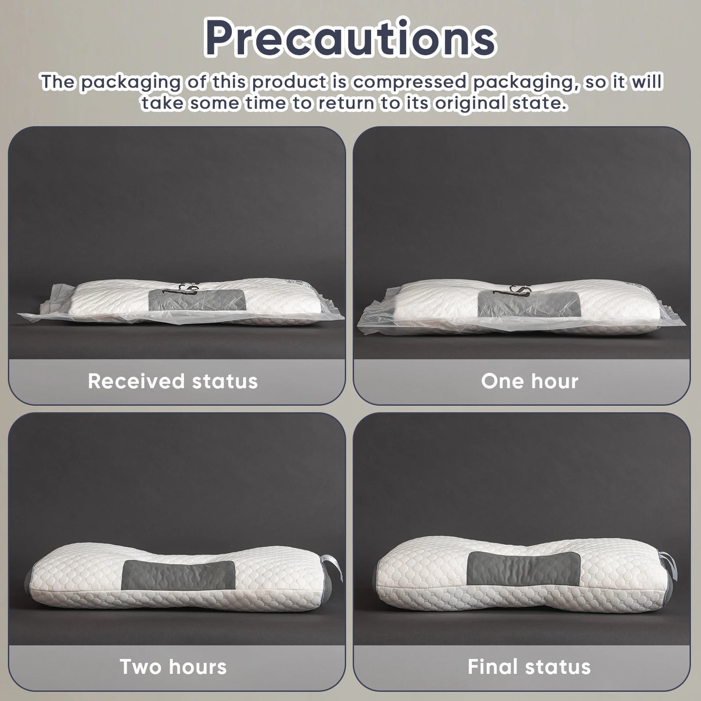 Ufist Soft Neck Pillow Adjustable Ergonomic Contour Orthopedic Support