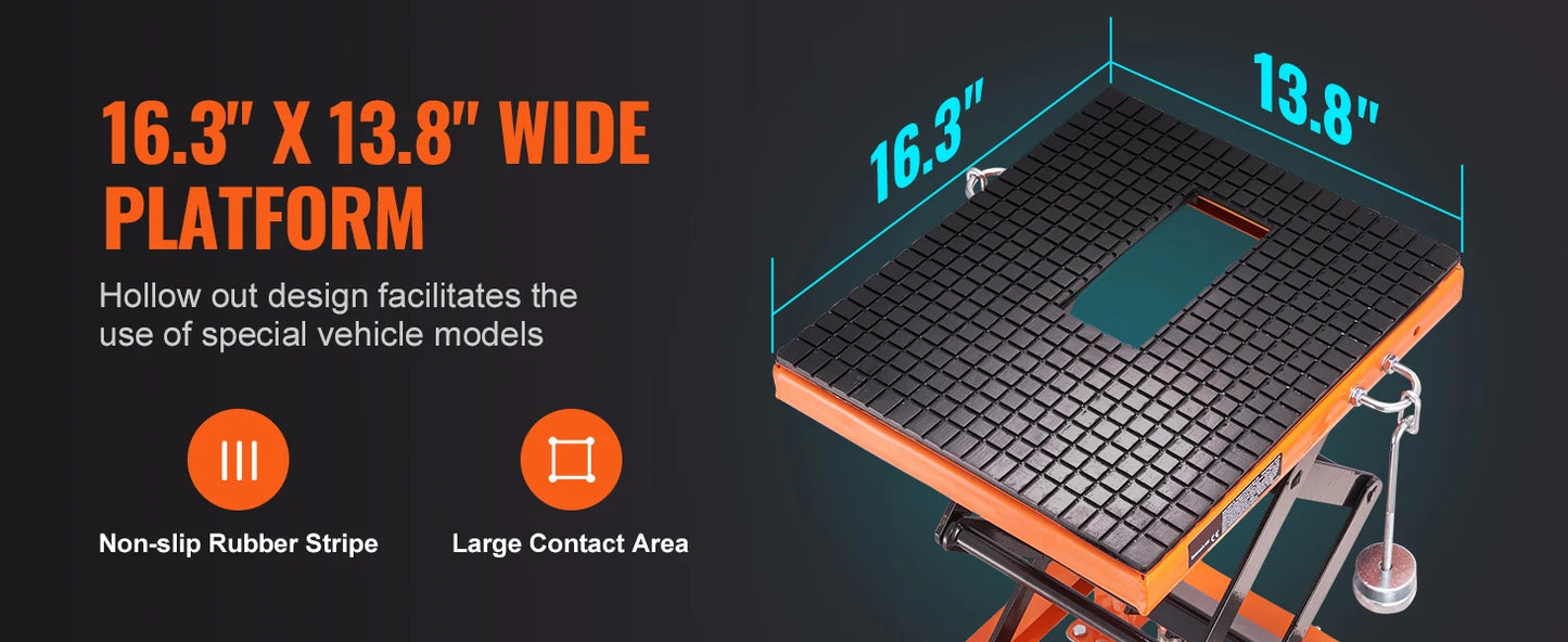 SucceBuy Hydraulic Motorcycle Lift Table For Dirt Bikes