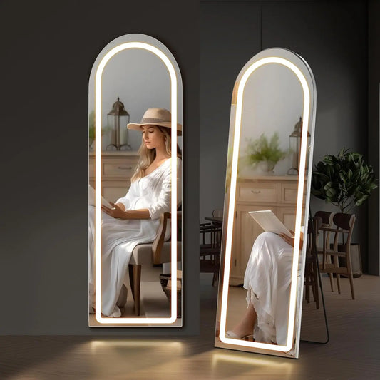 High-concerned LED Lighted Mirror With Tri Color Lighting Aluminum Frame