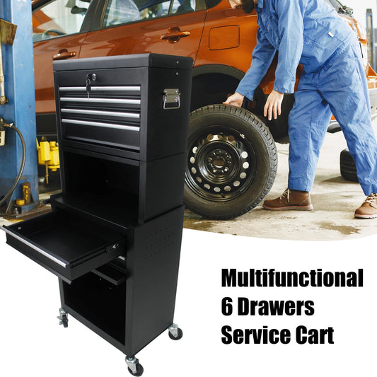 ARTMAN 6-Drawer Wheeled Tool Box Cabinet For Garages