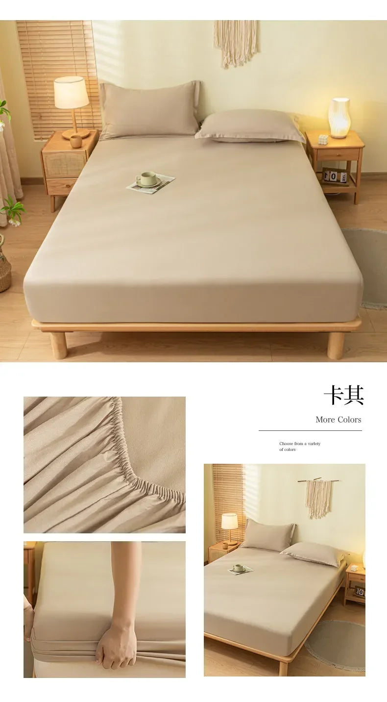 Luxury Elastic Fitted Sheet For Double Bed Mattress Cover