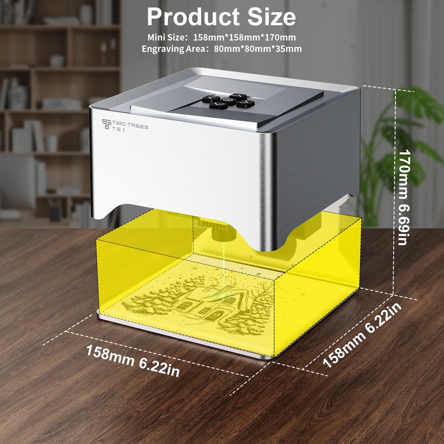Two Trees TS1 Portable Mini Laser Engraver CNC Bluetooth Machine