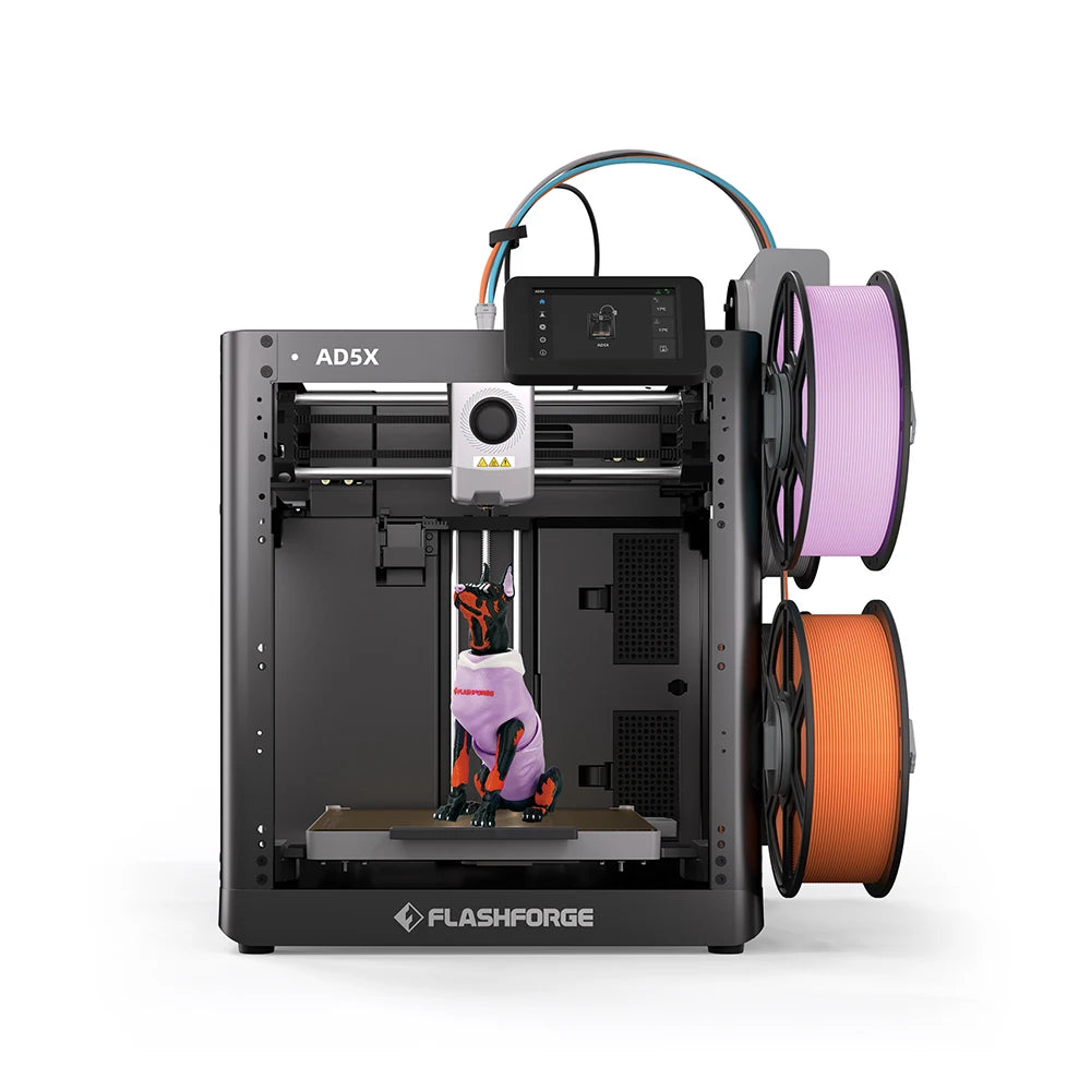 FLASHFORGE AD5X Multi-Color Printing 3D Printer With Auto Leveling