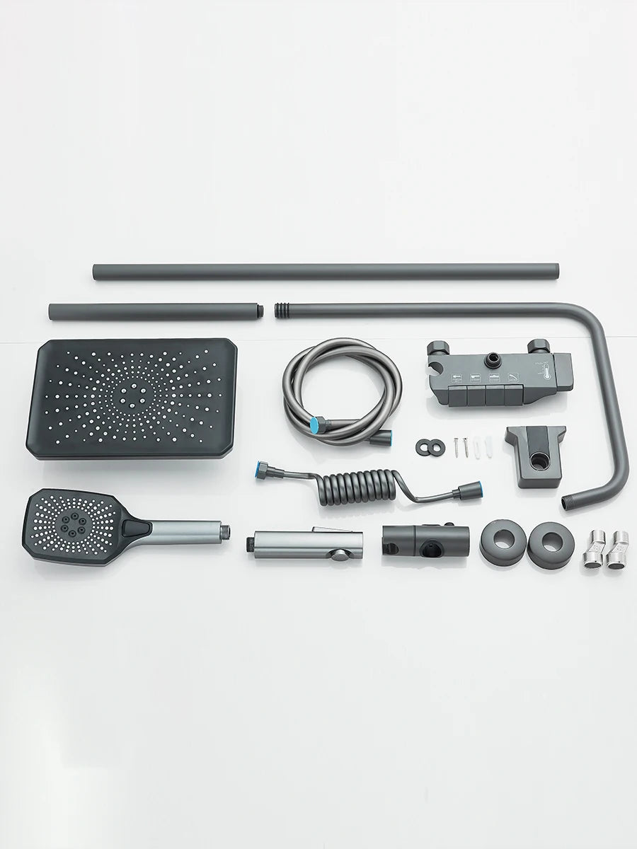 Quyanre 4 Way Shower System With Rain Shower Bidet Faucet