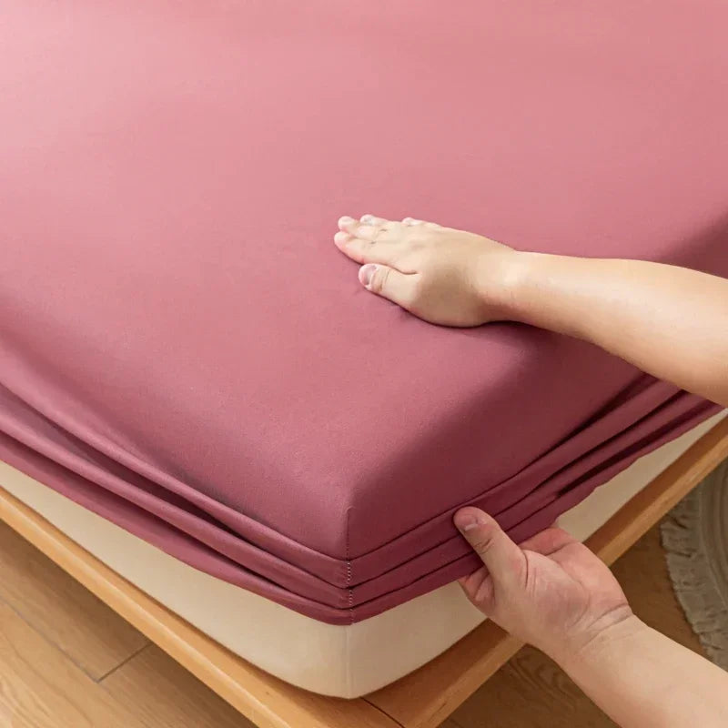Luxury Elastic Fitted Sheet For Double Bed Mattress Cover