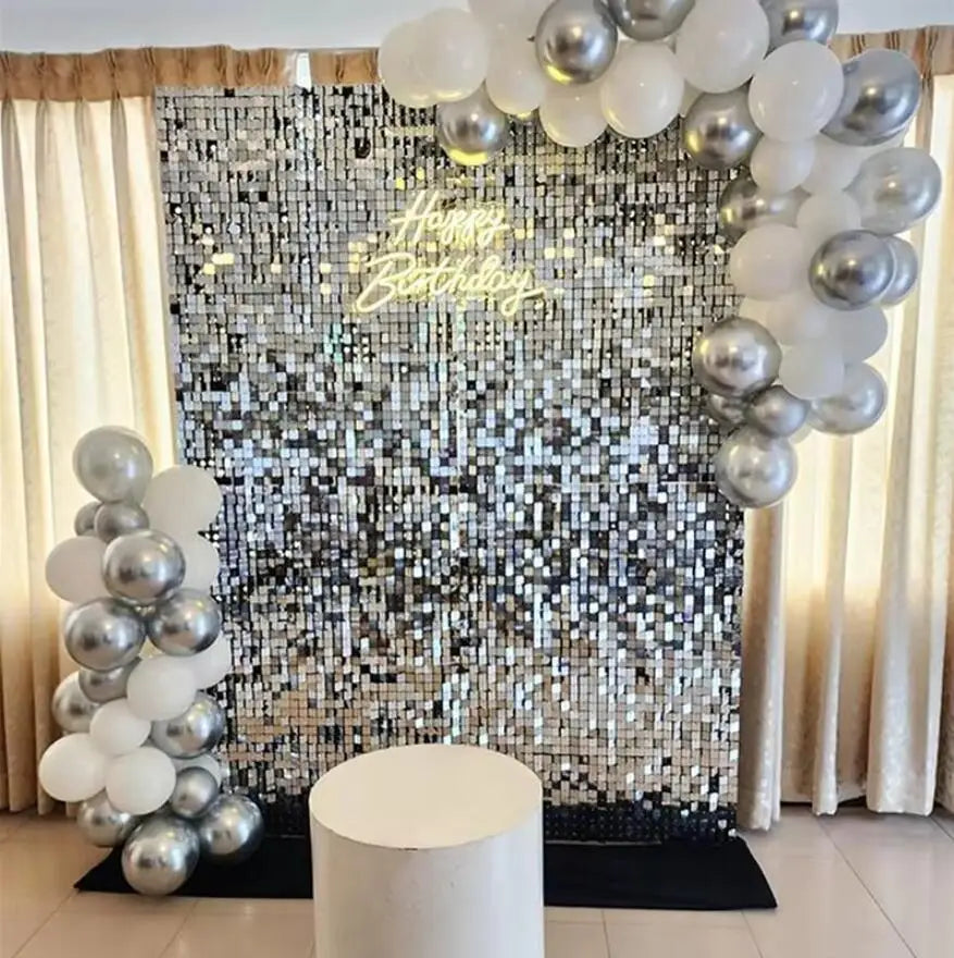 Shimmer Sequin Wall Backdrop for Weddings and Parties