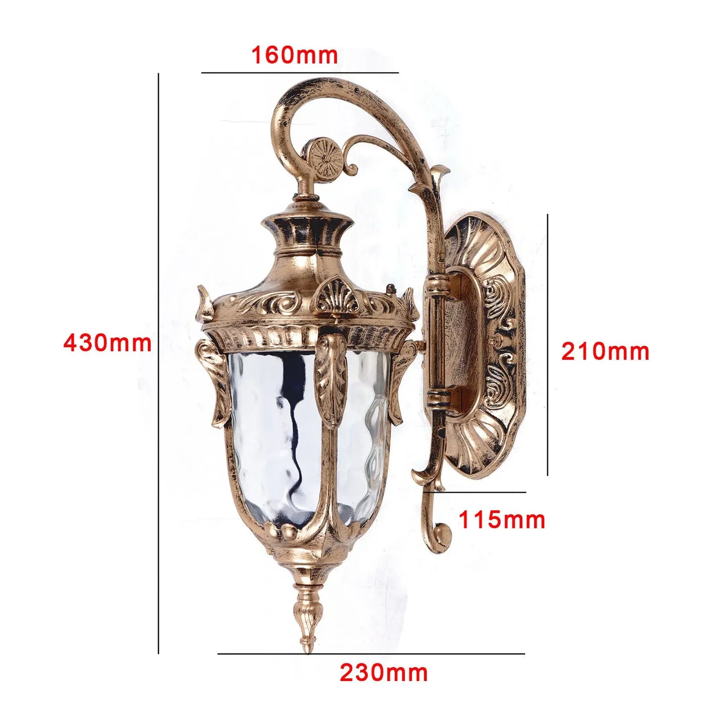 Hign-concerned Outdoor Wall Sconces Waterproof Porch Lanterns