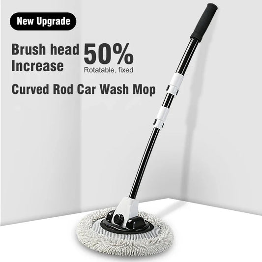 Hign-concerned Car Cleaning Brush Chenille Telescoping Mop Long Handle