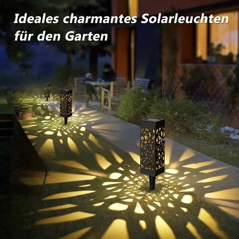 KEWEN 6 Pack Solar Powered LED Garden Stake Lights Waterproof