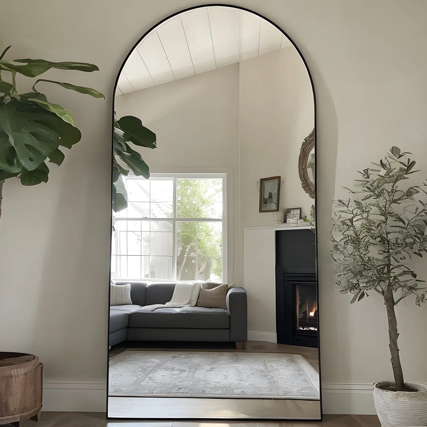 Antok Arch Floor Mirror Freestanding Full Length For Bedroom