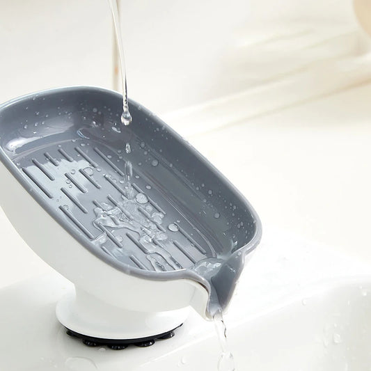 Dawndesslo Soap Box Drain Free Suction Cup Soap Dish