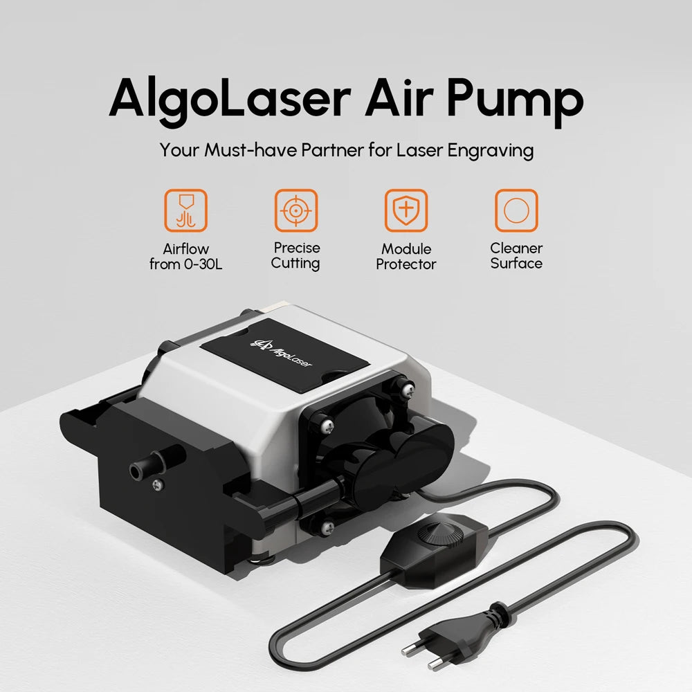 AlgoLaser Air Assist Pump 30LPM for Laser Cutter Dust Removal