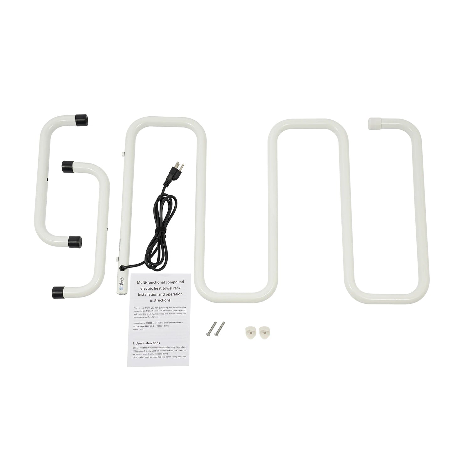 Bymaocar Electric Towel Warmer Rack S Shape Built In Switch