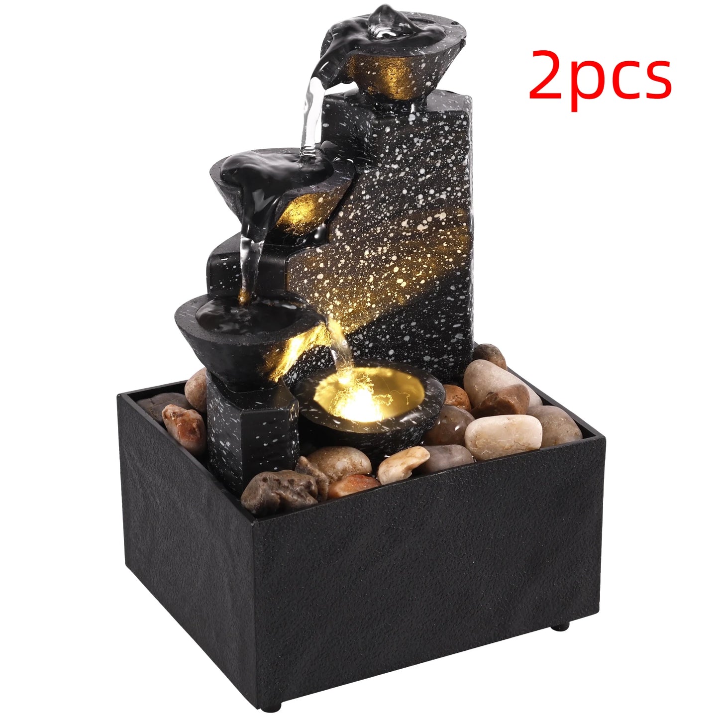 Hign-concerned Art Waterfall Tabletop Fountain Desktop For Living Room