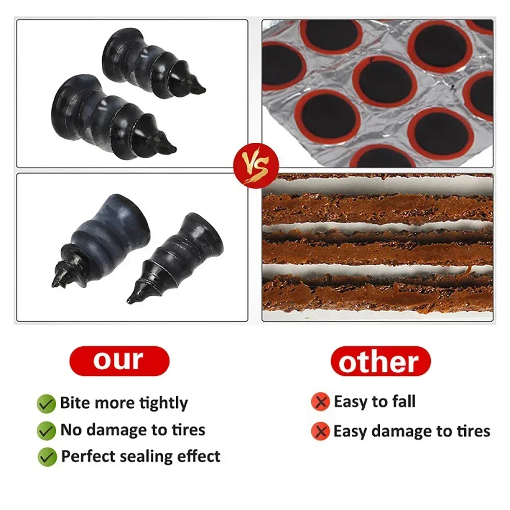 Noneglue Tire Repair Nail Kit 21Pcs Self Tapping Screws