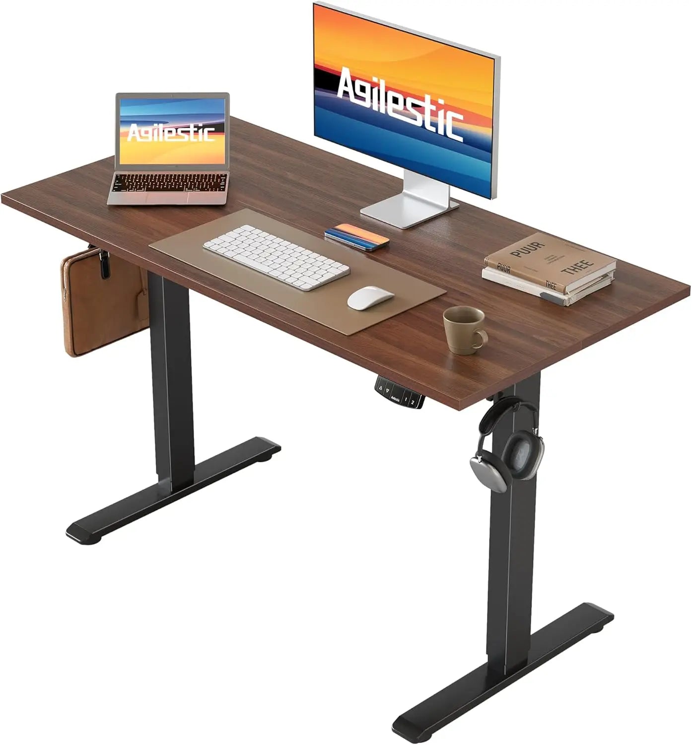 Agilestic Electric Standing Desk Height Adjustable Sit Stand Computer Desk