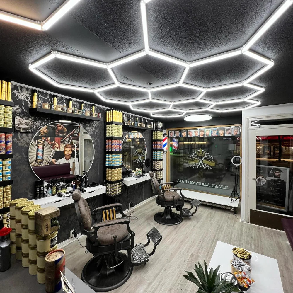 Hexagon LED Ceiling Light Tube For Garage Workshop