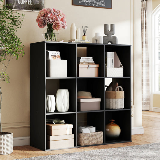 JHK 9 Cube Storage Organizer Open Bookcase For Living Room