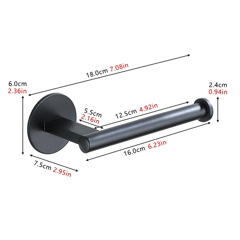 Gaomida Aluminum Alloy Toilet Paper Holder Wall Mounted