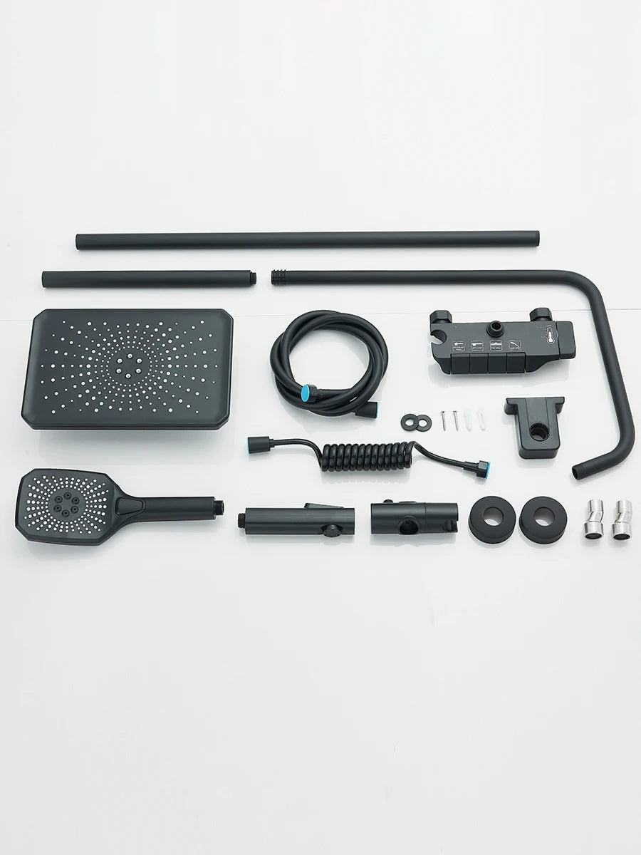 Quyanre 4 Way Shower System With Rain Shower Bidet Faucet