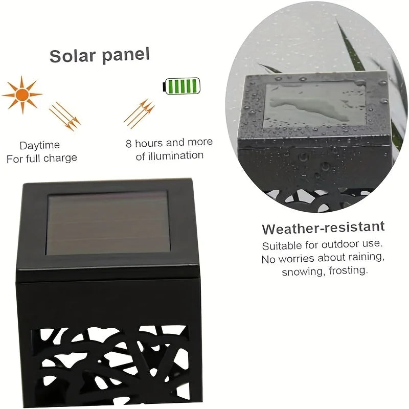 KEWEN 6 Pack Solar Powered LED Garden Stake Lights Waterproof