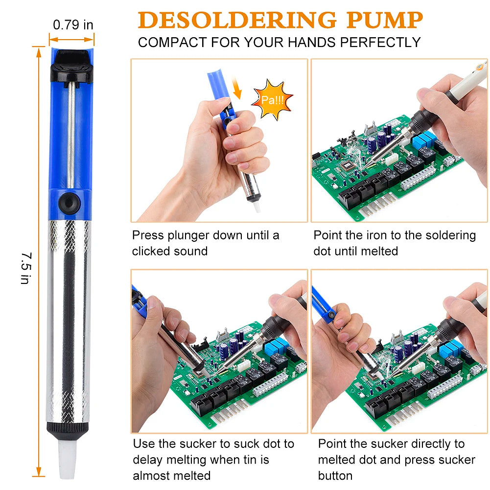 JCD 8898 750W Soldering Station 2 In 1 LCD Display Solder Tools