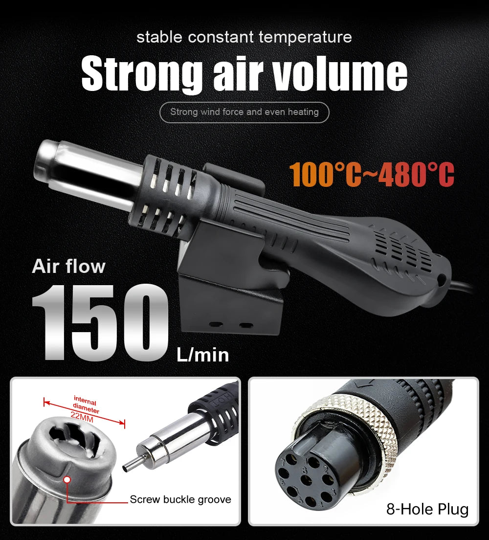 JCD 8858 Hot Air Gun Micro Rework Soldering Station
