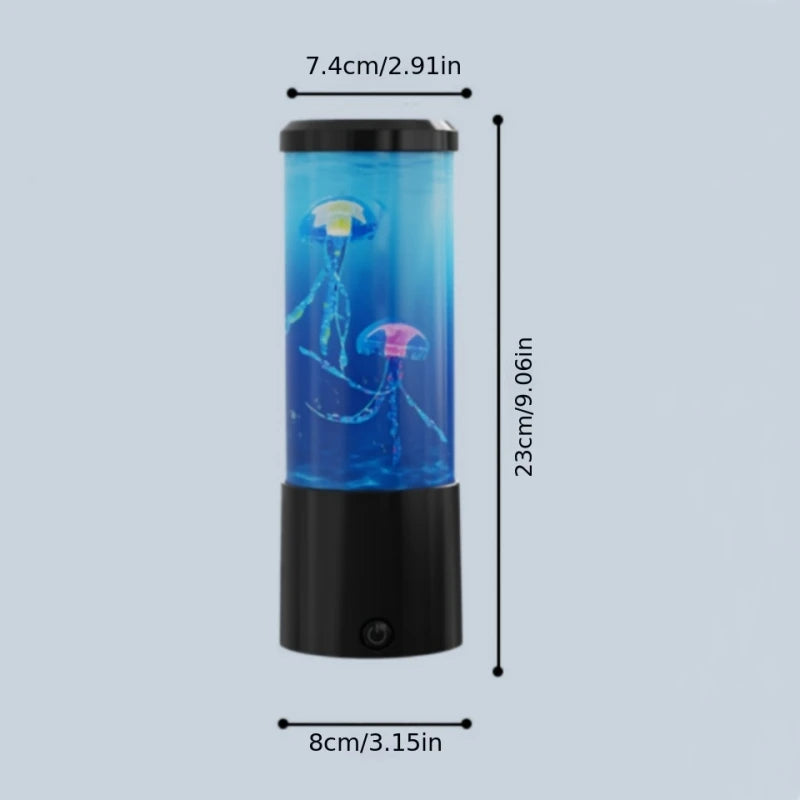Ocean Jellyfish Night Light Aquarium Mood Lamp For Bedroom Decor