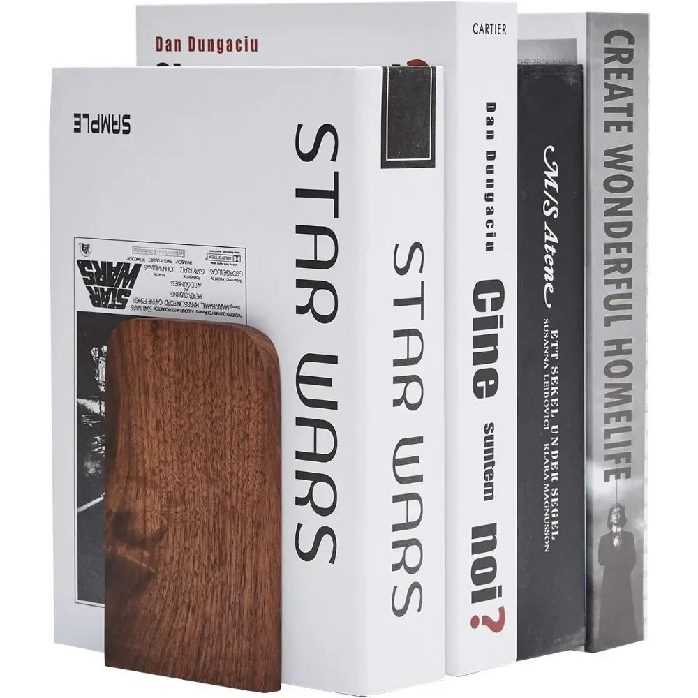 Hign-concerned Heavy Duty Non Slip Bookends Pair for Bookshelf