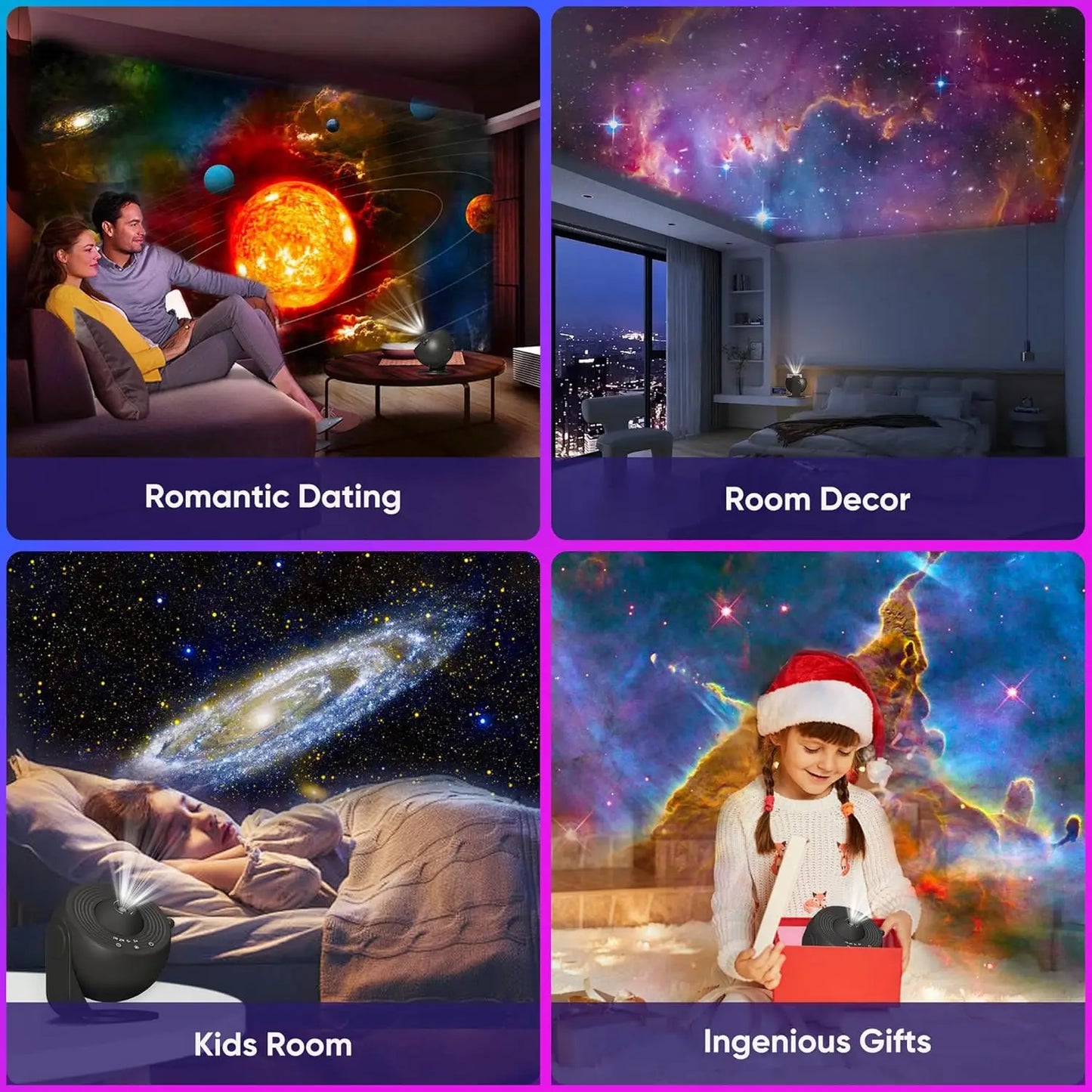 Mexllex 13 In 1 Galaxy Ultral Star Projector Night Light