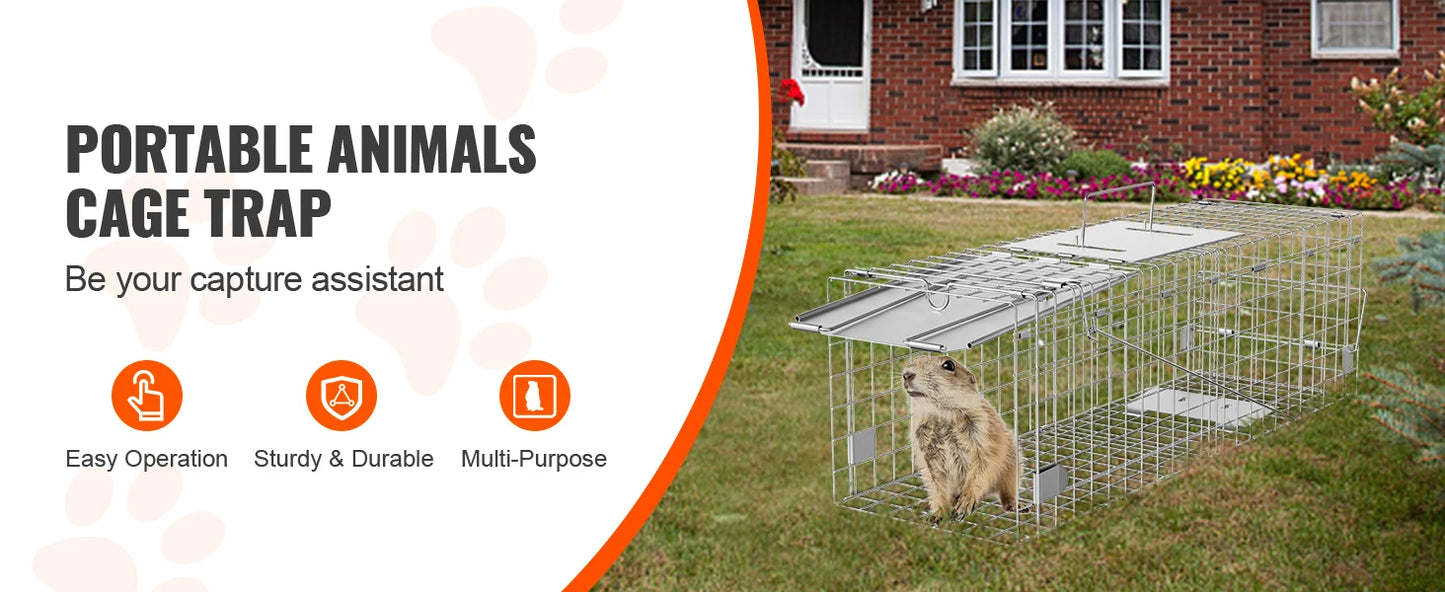 SucceBuy Live Animal Cage Trap Humane Rodent Control For Cats