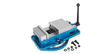 SucceBuy 3 Inch / 5 Inch Jaw Width Heavy Duty Milling Vise Bench Clamp Vise High Precision, 360 Degree Swiveling Base CNC Vise