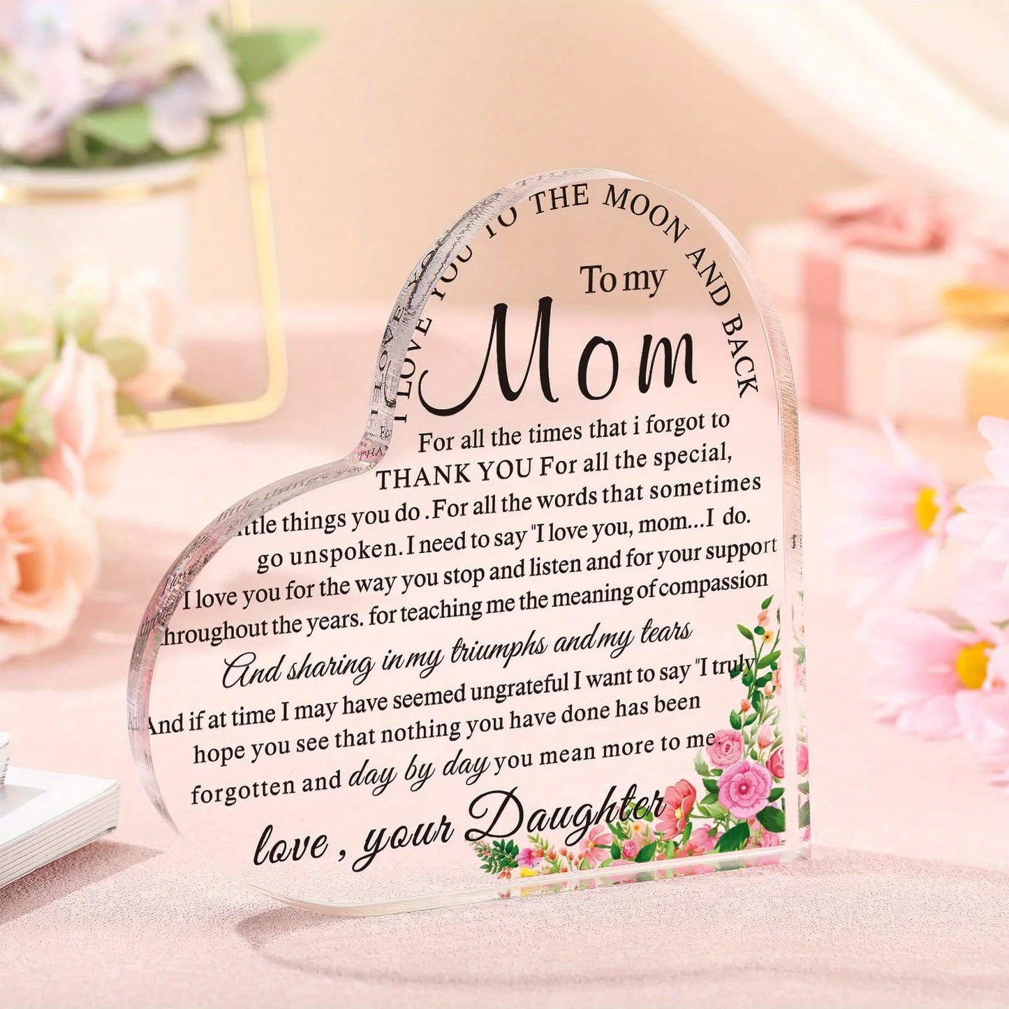 Mom Heart Keepsake Gift From Children For Mothers Day