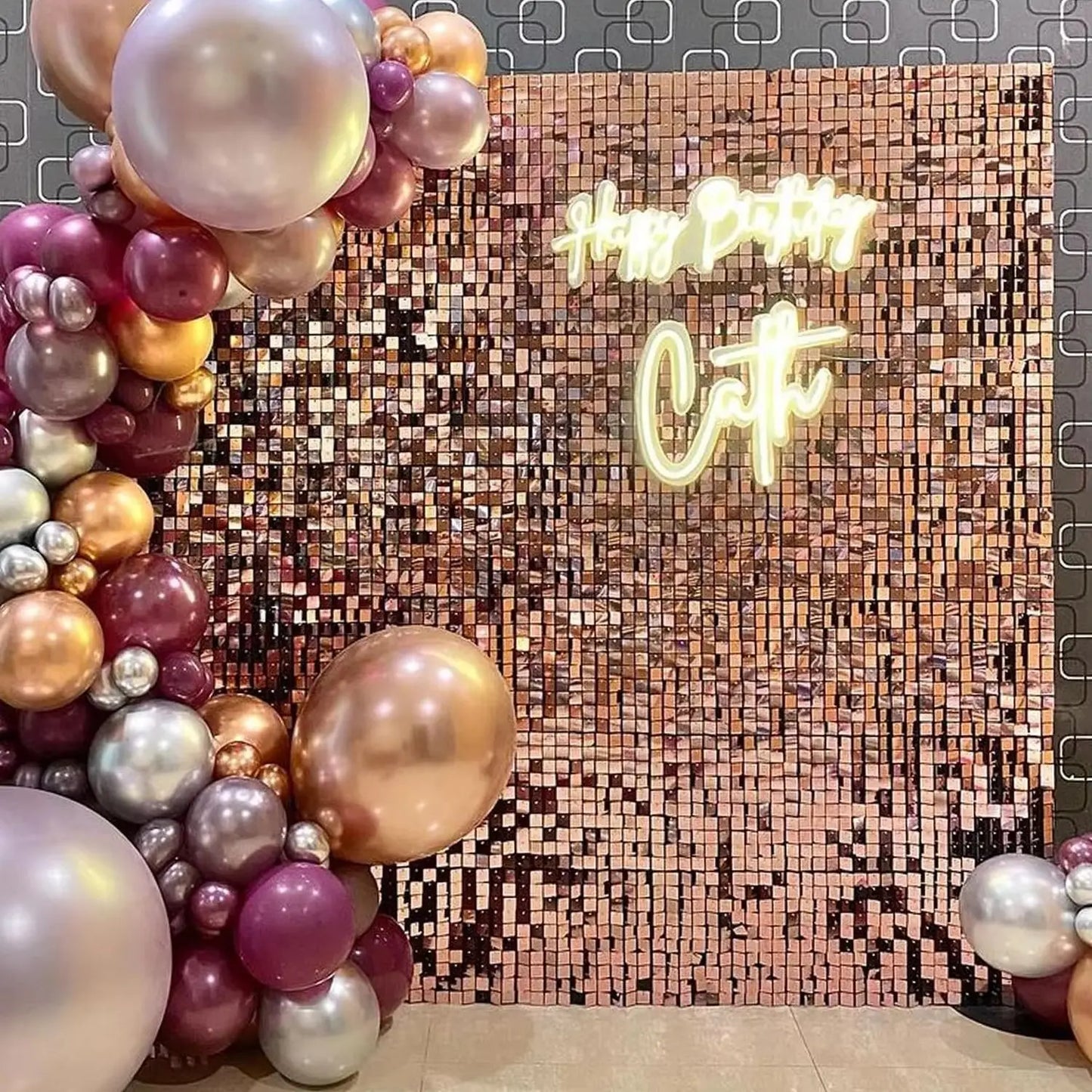 Shimmer Sequin Wall Backdrop for Weddings and Parties