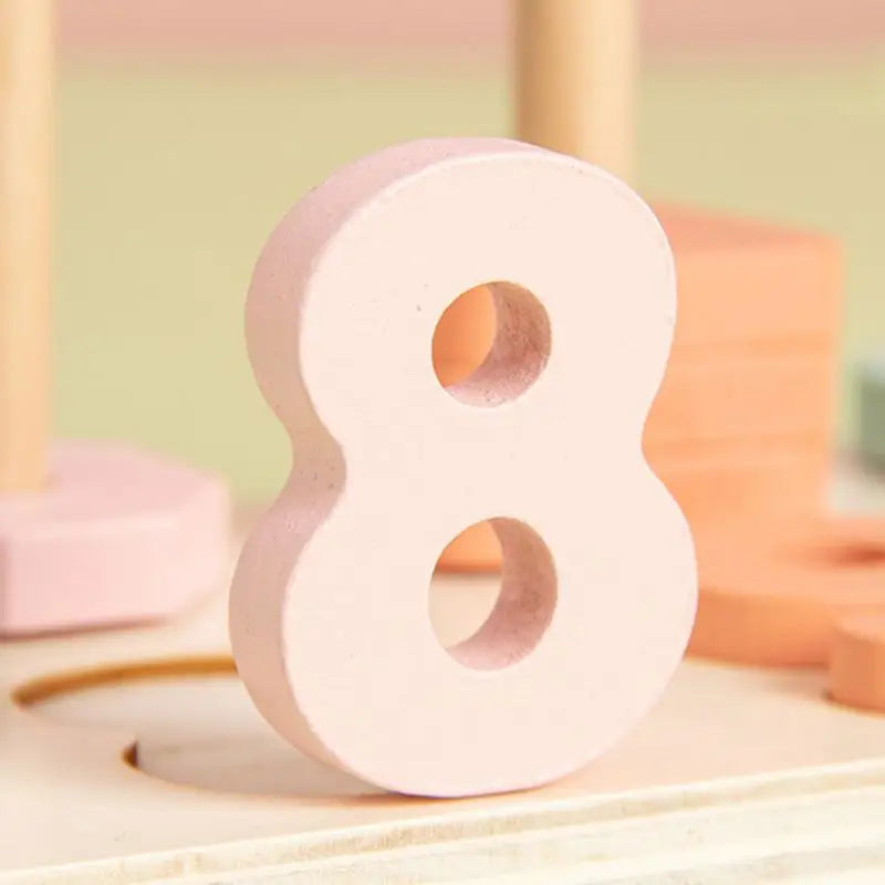 Montessori Math Shapes Puzzle Toys for Preschoolers Number Matching