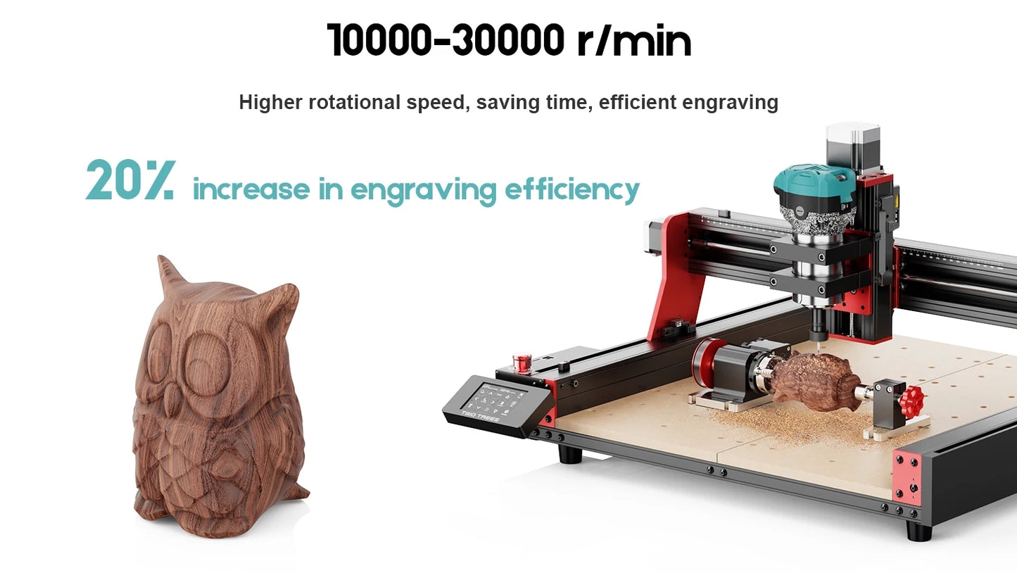 TWOTREES TTC450 Pro CNC Machine 4Axis Metal Cutting Machine For CNC Router Machine And Laser Engraving Cutting Wood GRBL Control