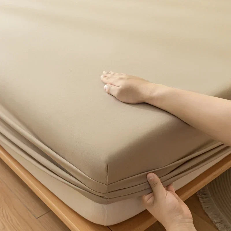 Luxury Elastic Fitted Sheet For Double Bed Mattress Cover