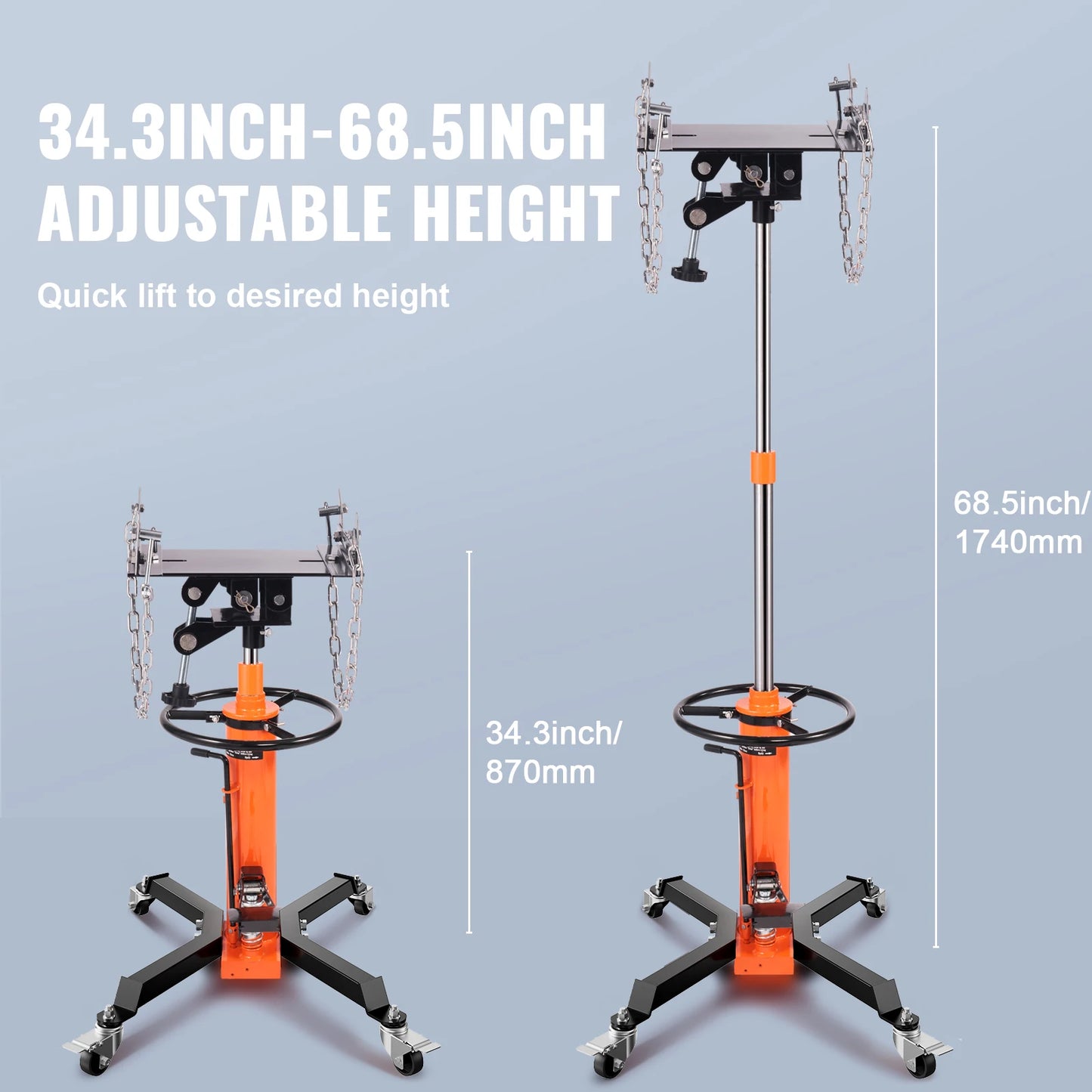 SucceBuy Transmission Jack 1322 Lbs Hydraulic Telescoping Lift