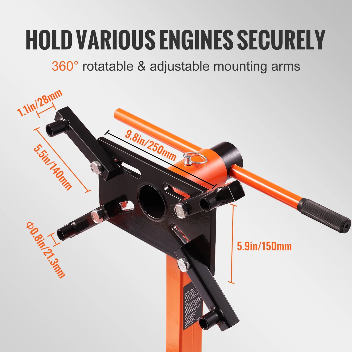 Engine Stand 750/1300/1500 Lbs Rotating Head 360 Degree Adjustable
