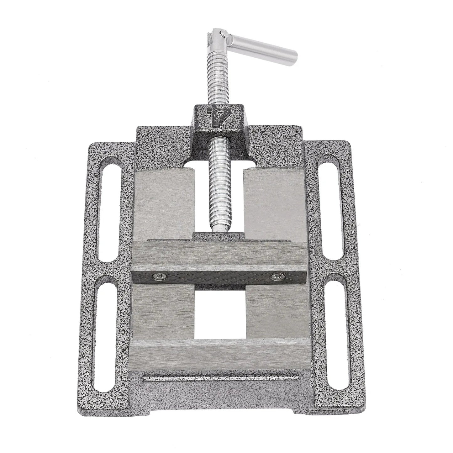 Drill Press Vise Cast Iron And Steel Secure Base Sawtooth Jaws
