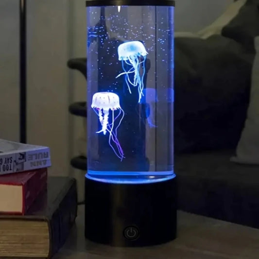 Ocean Jellyfish Night Light Aquarium Mood Lamp For Bedroom Decor