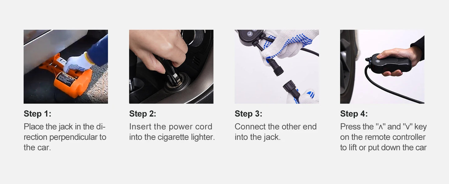 SucceBuy 12V Electric Car Jack Scissor Portable For SUV Truck