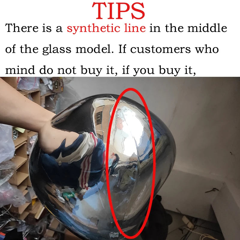 Fengshui Nordic Lava Glass Pendant Light Modern LED Chandelier