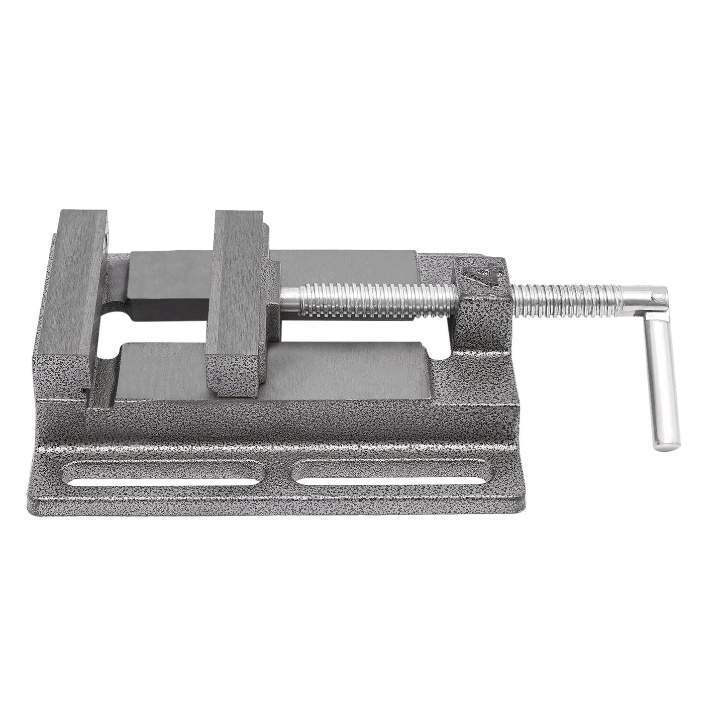 Drill Press Vise Cast Iron And Steel Secure Base Sawtooth Jaws