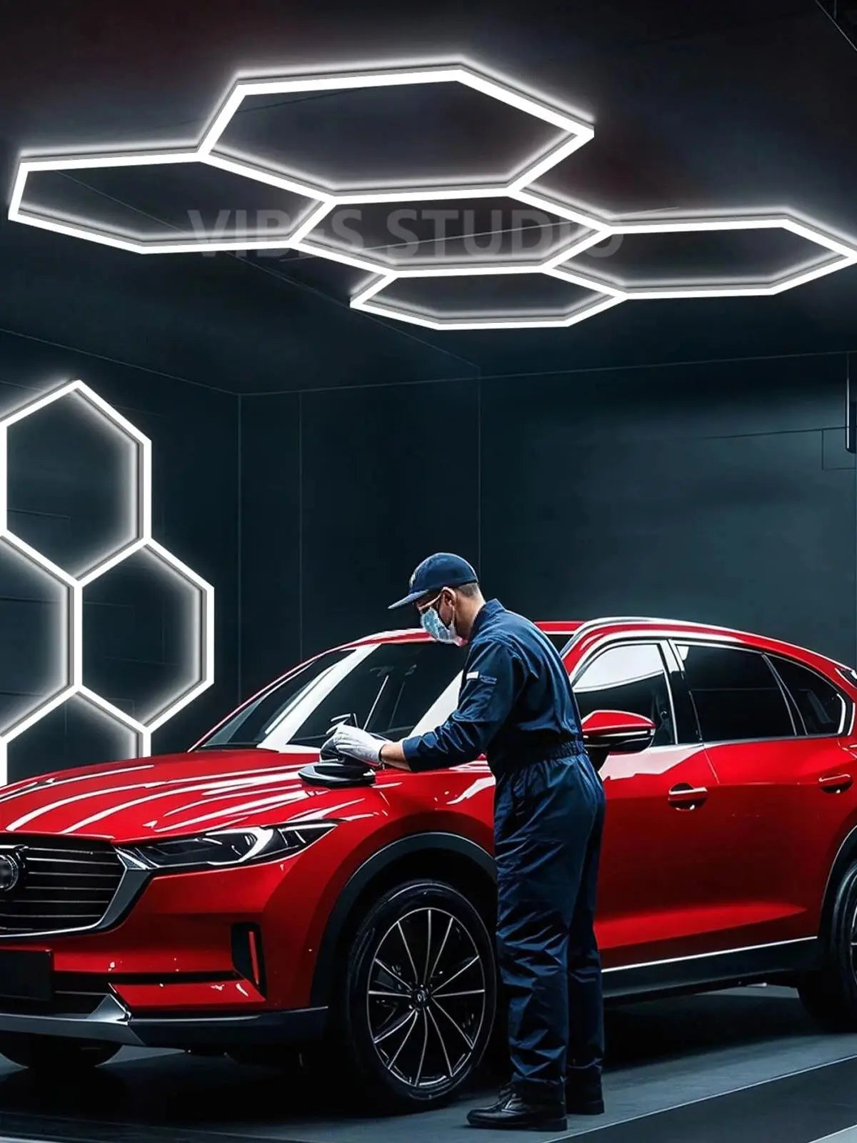 Ultra Bright LED Hexagon Tube Light For Garage Workshop