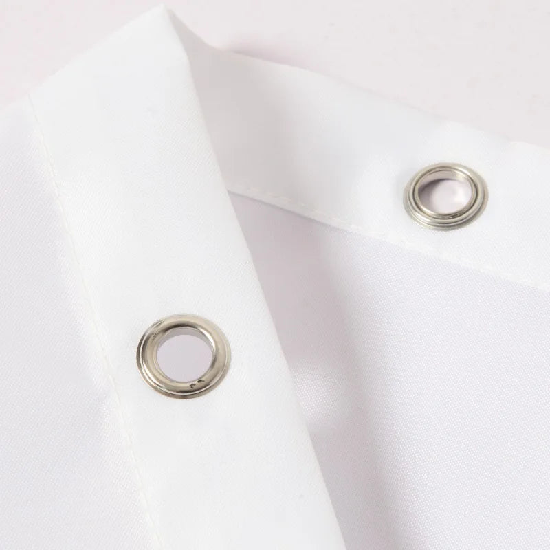 Polyester Fabric Shower Curtain Liner Mildew Proof Waterproof With Hooks