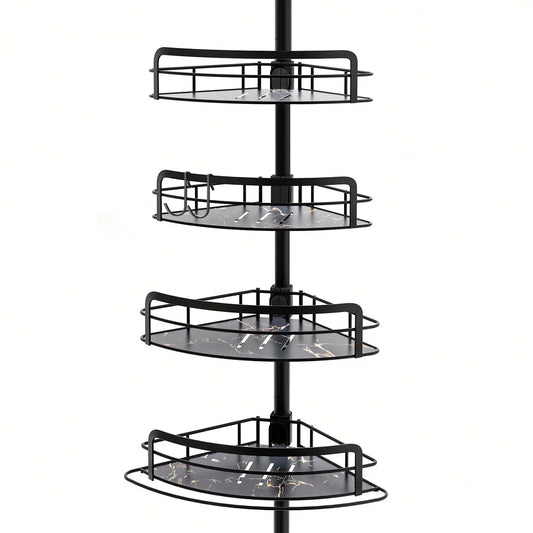 4-Tier No-Drilling Corner Shower Caddy for Inside Shower
