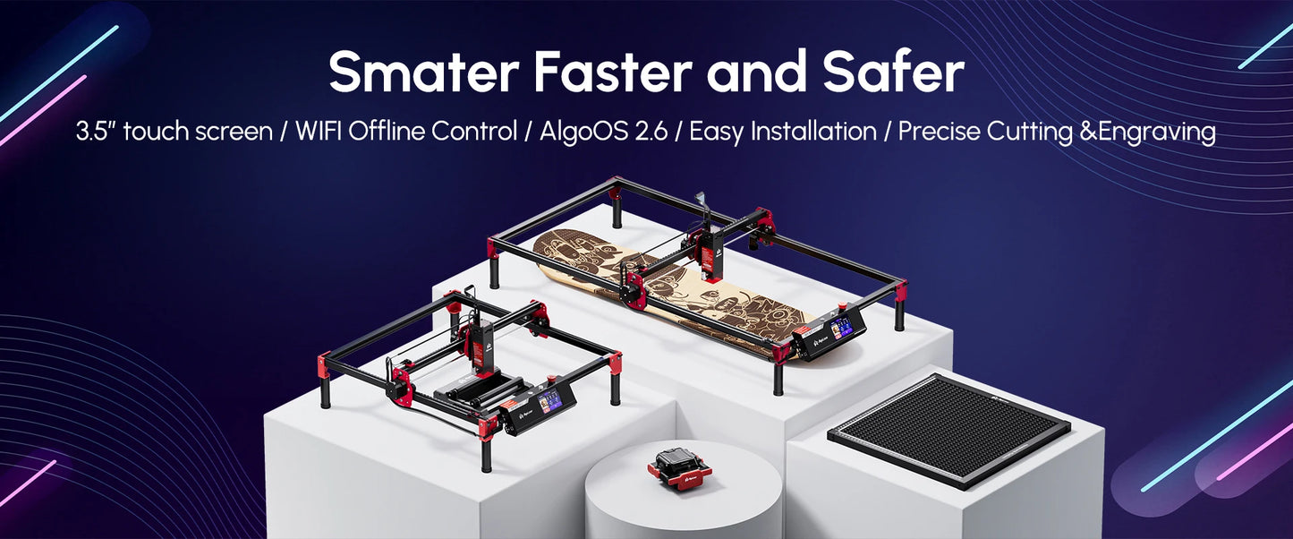 AlgoLaser Multi Function Rotary 4in1 Kit For Engraving Cylindrical Objects