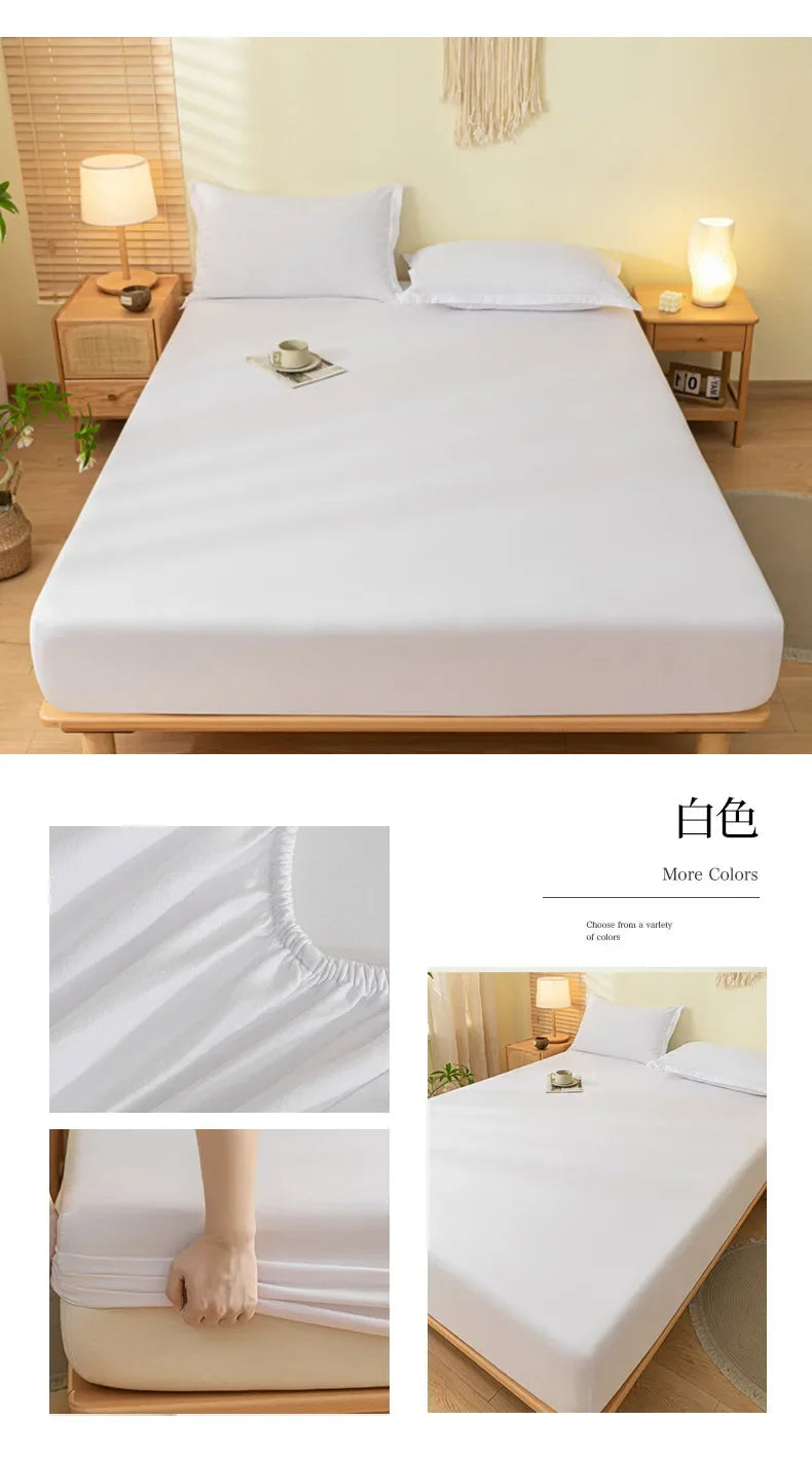Luxury Elastic Fitted Sheet For Double Bed Mattress Cover