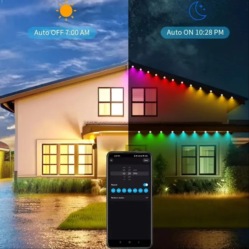 MIMIRGB Smart RGBIC Outdoor Lights 90 LEDs 75 Scene Modes